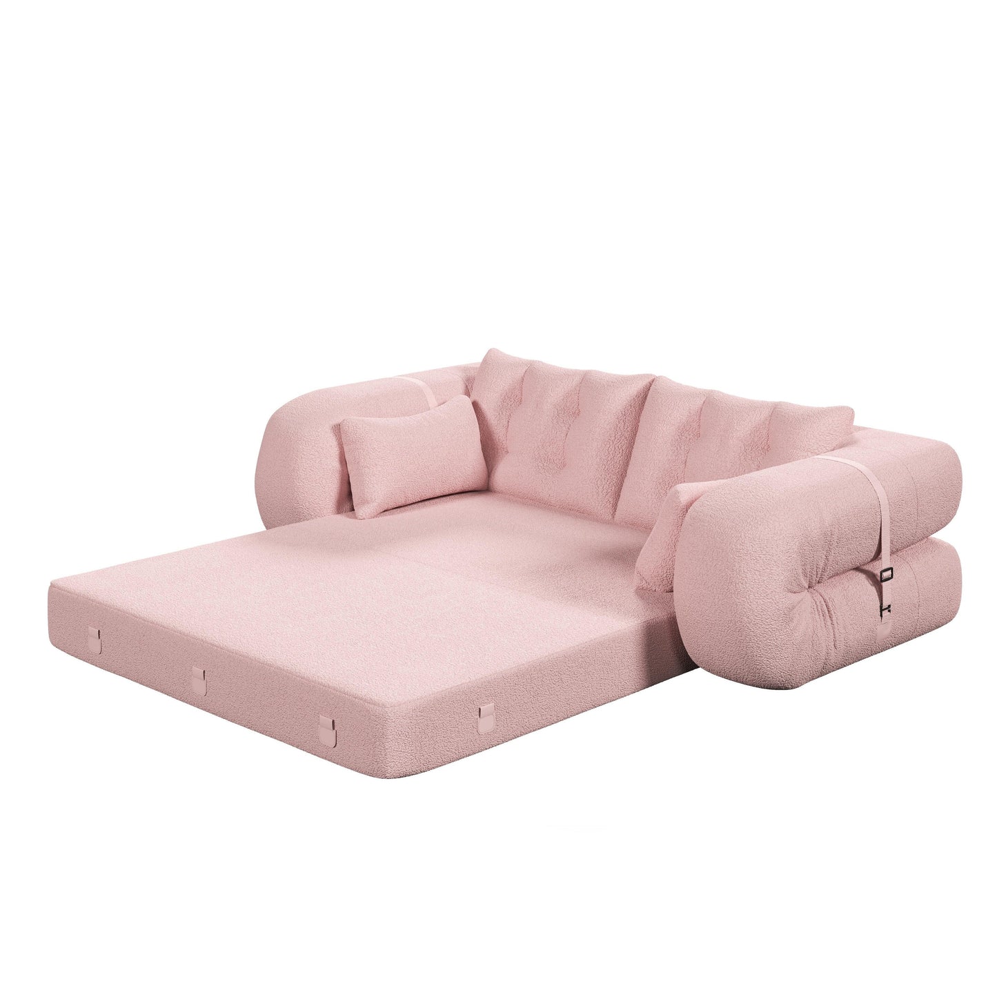 78.7 Teddy 3-Seater Sleeper Sofa Modular Floor, Convertible Lounge