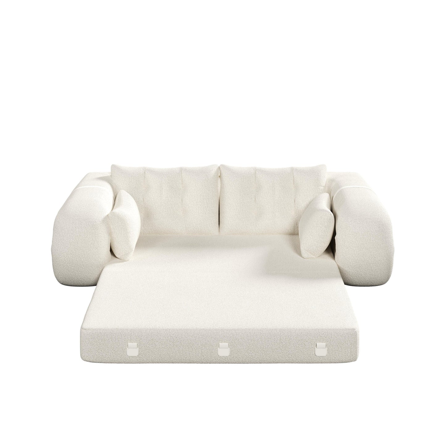 78.7 Teddy 3-Seater Sleeper Sofa Modular Floor, Convertible Lounge