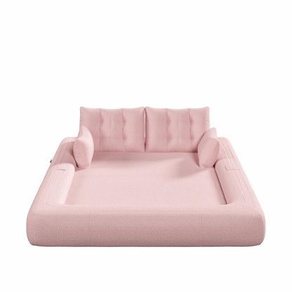 78.7 Teddy 3-Seater Sleeper Sofa Modular Floor, Convertible Lounge