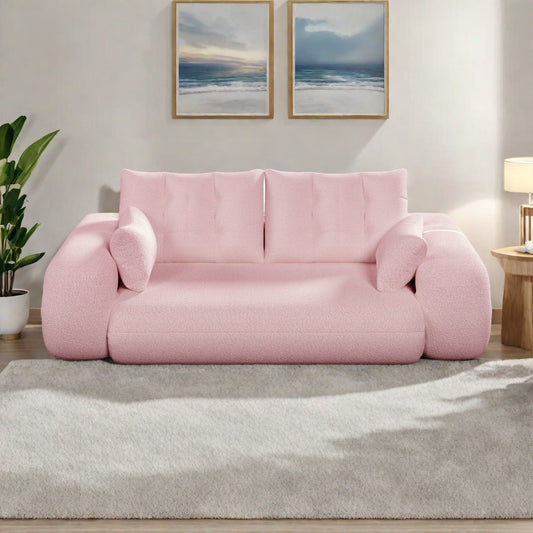 78.7 Teddy 3-Seater Sleeper Sofa Modular Floor, Convertible Lounge