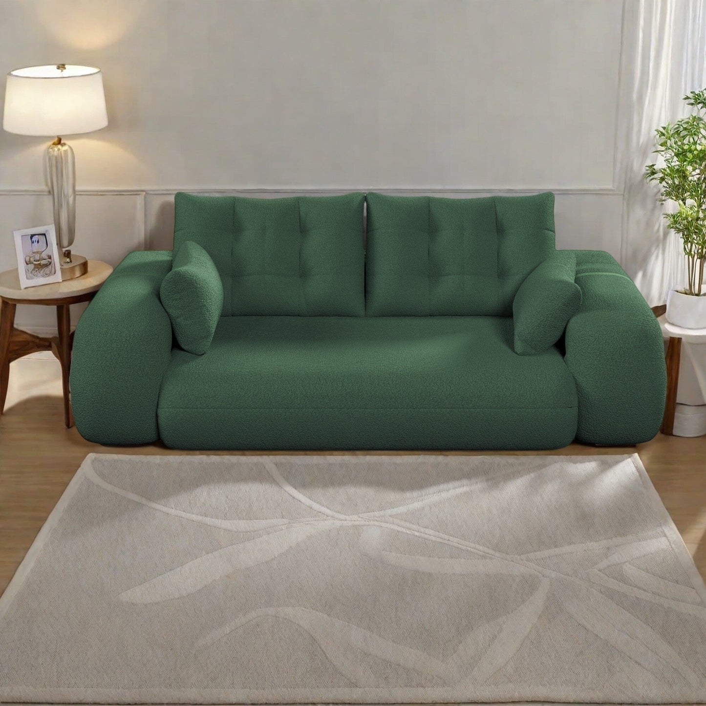 78.7 Teddy 3-Seater Sleeper Sofa Modular Floor, Convertible Lounge