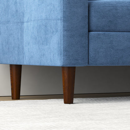 78.7'' Fabric Convertible Sofa with Storage Ottoman