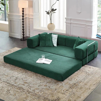 78.8Convertible Sleeper Sofa Bed With Pillow Compression Sofa Comfy Futon Couch Lounge Sleeper Bed