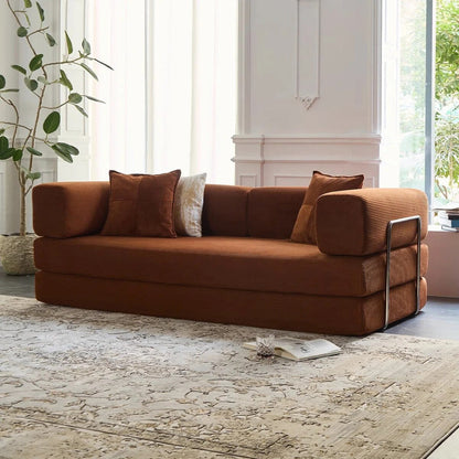 78.8Convertible Sleeper Sofa Bed With Pillow Compression Sofa Comfy Futon Couch Lounge Sleeper Bed