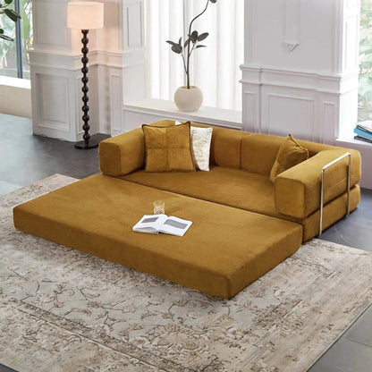 78.8Convertible Sleeper Sofa Bed With Pillow Compression Sofa Comfy Futon Couch Lounge Sleeper Bed