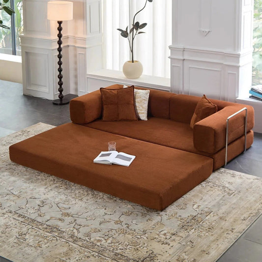 78.8Convertible Sleeper Sofa Bed With Pillow Compression Sofa Comfy Futon Couch Lounge Sleeper Bed