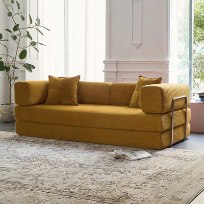 78.8Convertible Sleeper Sofa Bed With Pillow Compression Sofa Comfy Futon Couch Lounge Sleeper Bed