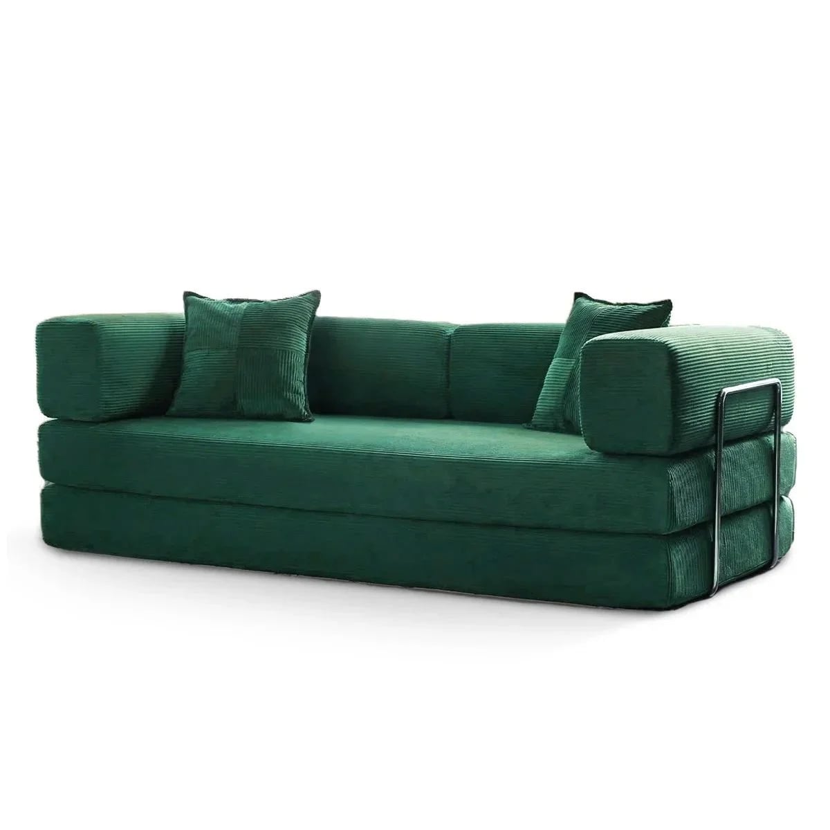 78.8Convertible Sleeper Sofa Bed With Pillow Compression Sofa Comfy Futon Couch Lounge Sleeper Bed