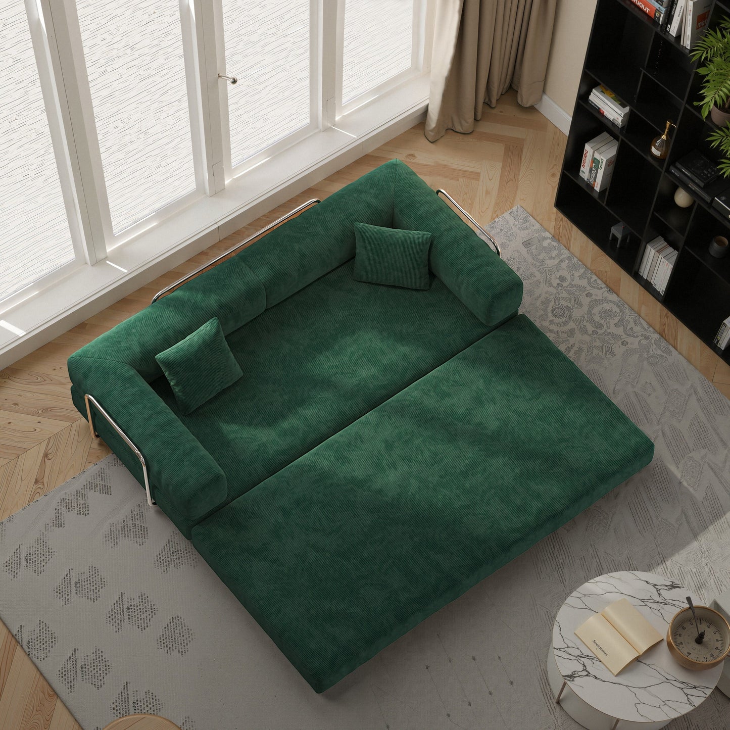 78.8inch Modular Sectional Sofa, Convertible Pudding Block Sofa, Floor Standing Sofa Bed Arm Comfort Sofa Bed