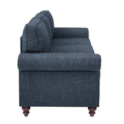 78 Harbor Linen Blend Sofa - 30.5 D x 78 W x 35 H