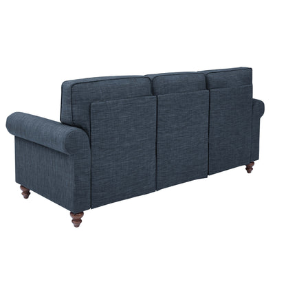 78 Harbor Linen Blend Sofa - 30.5 D x 78 W x 35 H