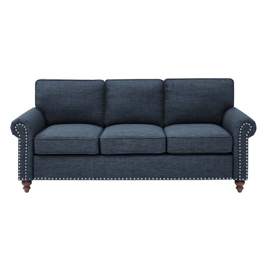 78 Harbor Linen Blend Sofa - 30.5 D x 78 W x 35 H