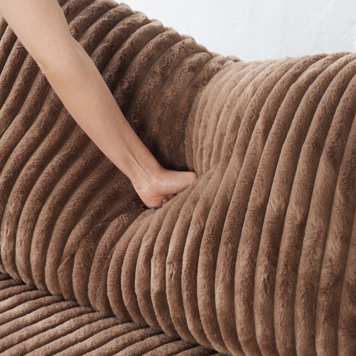 78'' Plush Fabric Loveseat Sofa Lounger Sleep Couch