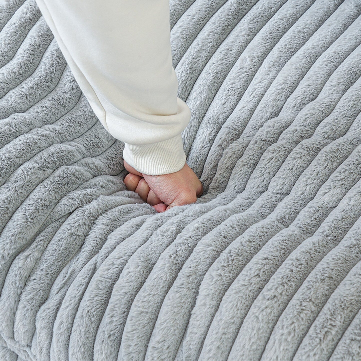 78'' Plush Fabric Loveseat Sofa Lounger Sleep Couch