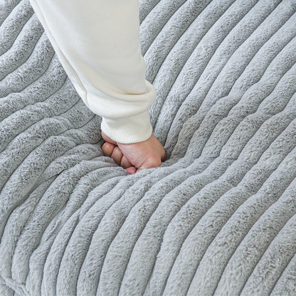 78'' Plush Fabric Loveseat Sofa Lounger Sleep Couch