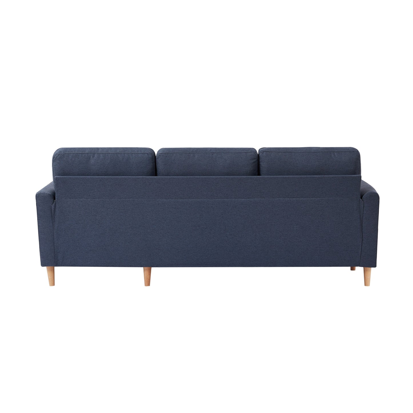 79.5'' Fabric L-Shaped 3-Seater Sleeper Sofa with Chaise, Pull-Out Bed, and Upholstered Design