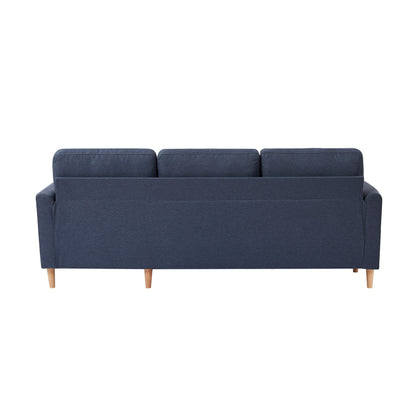 79.5'' Fabric L-Shaped 3-Seater Sleeper Sofa with Chaise, Pull-Out Bed, and Upholstered Design