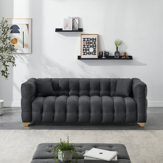 80 inches long, 21.7 inches deep, American body structure, technology fabric sofa, 3 seats waterproof and stain-proof