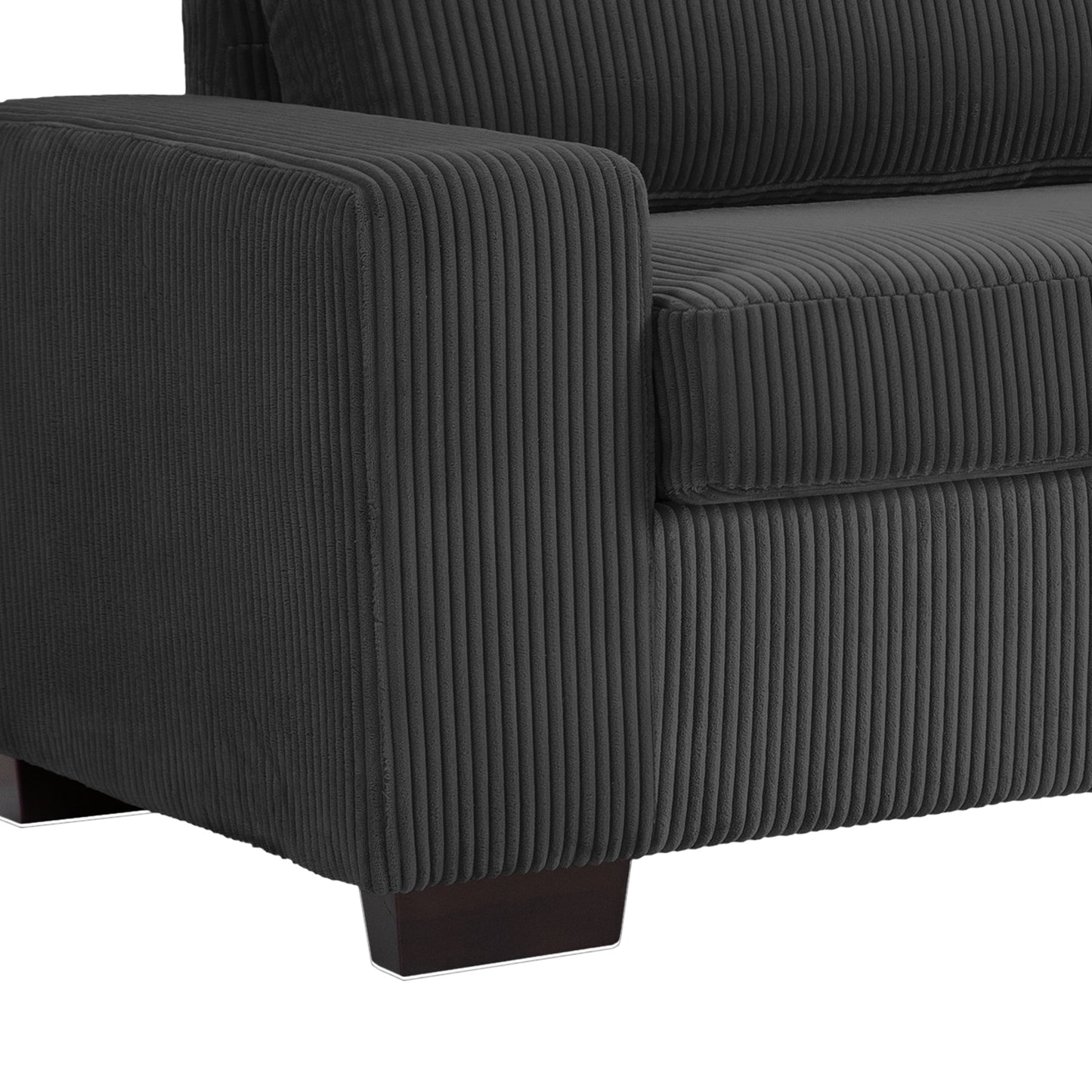 80.1 Wide Linen Corduroy Loveseat Living Room Sofa Couch