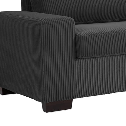 80.1 Wide Linen Corduroy Loveseat Living Room Sofa Couch