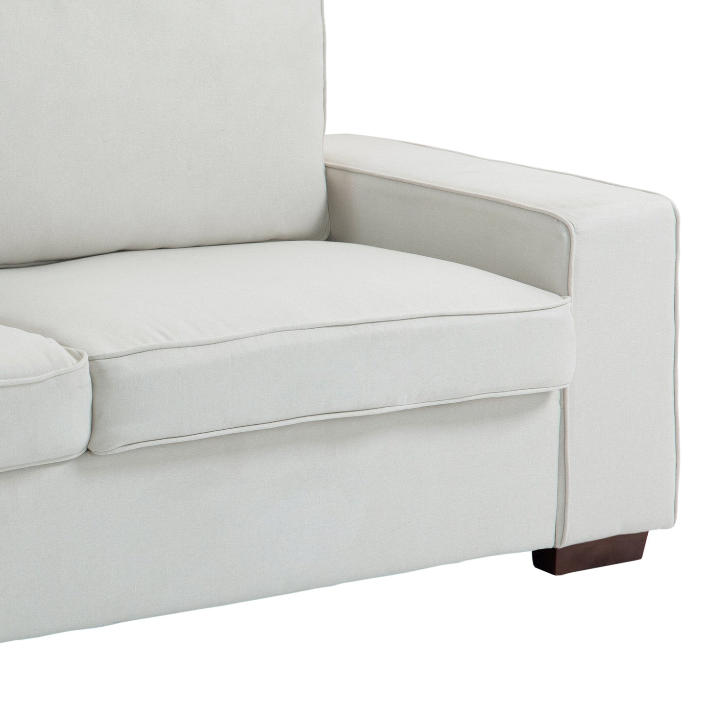 80.1 Wide Linen Corduroy Loveseat Living Room Sofa Couch
