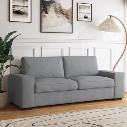 80.1 Wide Linen Corduroy Loveseat Living Room Sofa Couch