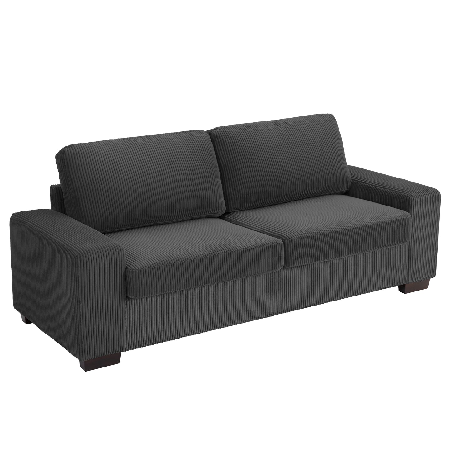 80.1 Wide Linen Corduroy Loveseat Living Room Sofa Couch