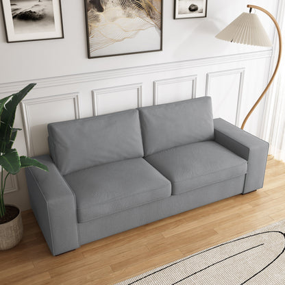 80.1 Wide Linen Corduroy Loveseat Living Room Sofa Couch