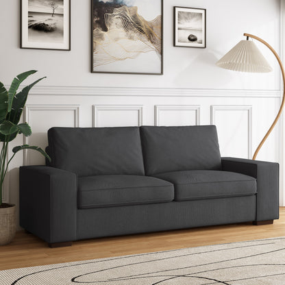 80.1 Wide Linen Corduroy Loveseat Living Room Sofa Couch