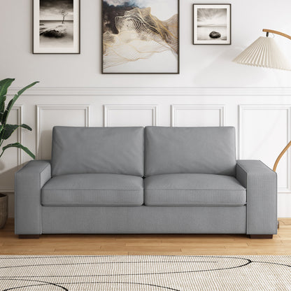 80.1 Wide Linen Corduroy Loveseat Living Room Sofa Couch