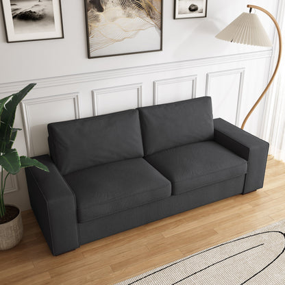 80.1 Wide Linen Corduroy Loveseat Living Room Sofa Couch