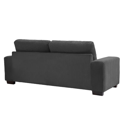 80.1 Wide Linen Corduroy Loveseat Living Room Sofa Couch