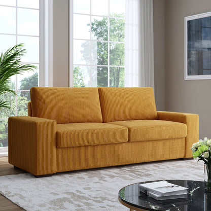 80.1 Wide Linen Corduroy Loveseat Living Room Sofa Couch