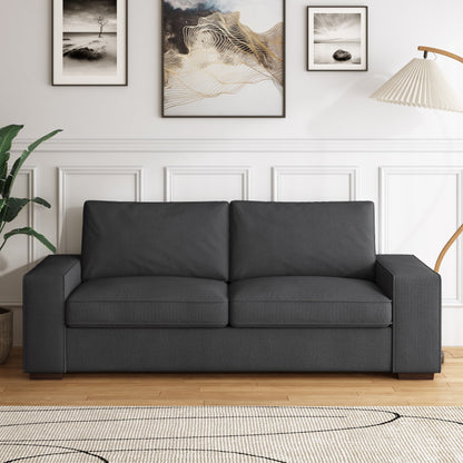 80.1 Wide Linen Corduroy Loveseat Living Room Sofa Couch