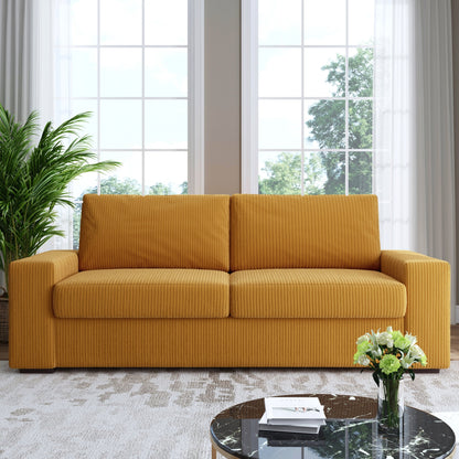 80.1 Wide Linen Corduroy Loveseat Living Room Sofa Couch