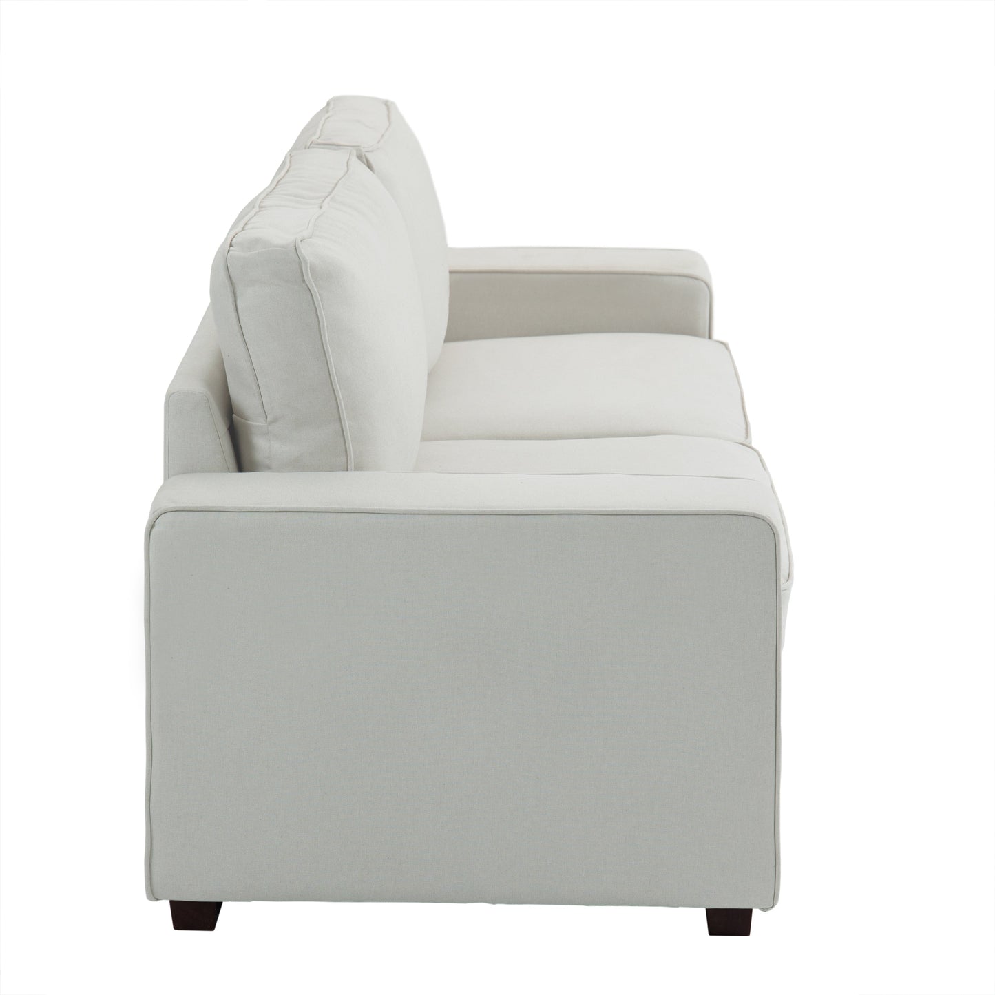 80.1 Wide Linen Corduroy Loveseat Living Room Sofa Couch