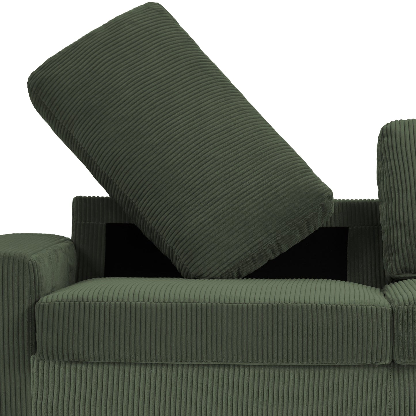 80.1 Wide Linen Corduroy Loveseat Living Room Sofa Couch