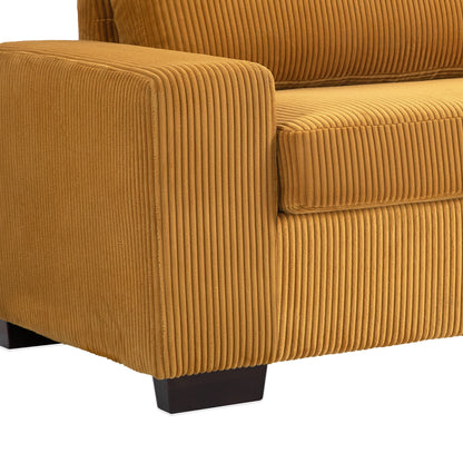 80.1 Wide Linen Corduroy Loveseat Living Room Sofa Couch