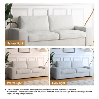 80.1 Wide Linen Corduroy Loveseat Living Room Sofa Couch