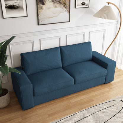80.1 Wide Linen Corduroy Loveseat Living Room Sofa Couch
