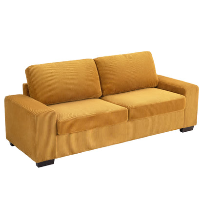 80.1 Wide Linen Corduroy Loveseat Living Room Sofa Couch