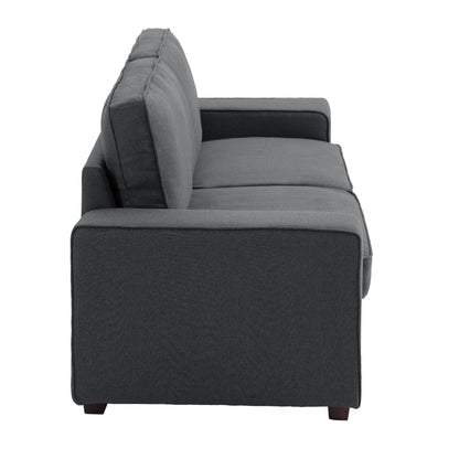 80.1 Wide Linen Corduroy Loveseat Living Room Sofa Couch