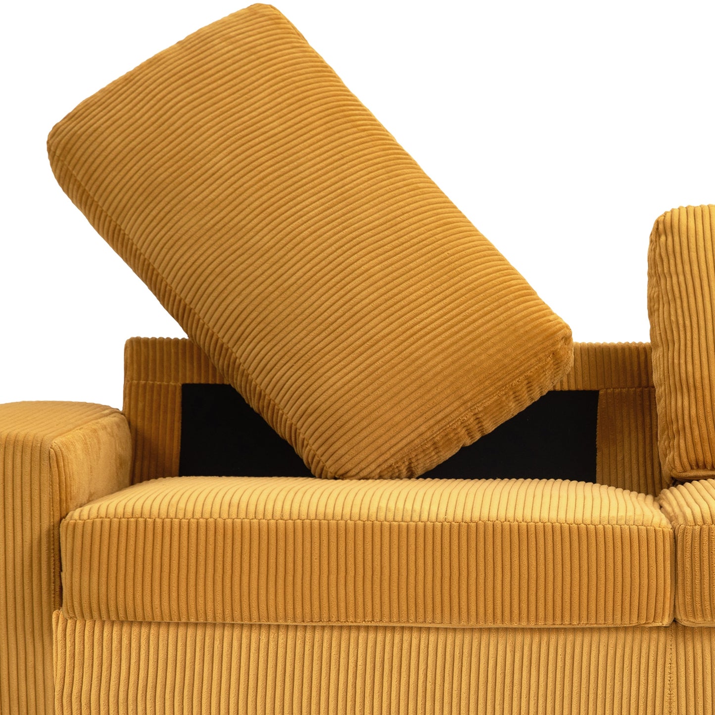 80.1 Wide Linen Corduroy Loveseat Living Room Sofa Couch