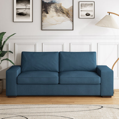 80.1 Wide Linen Corduroy Loveseat Living Room Sofa Couch
