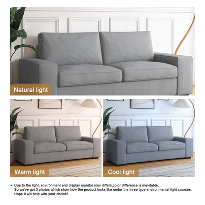 80.1 Wide Linen Corduroy Loveseat Living Room Sofa Couch