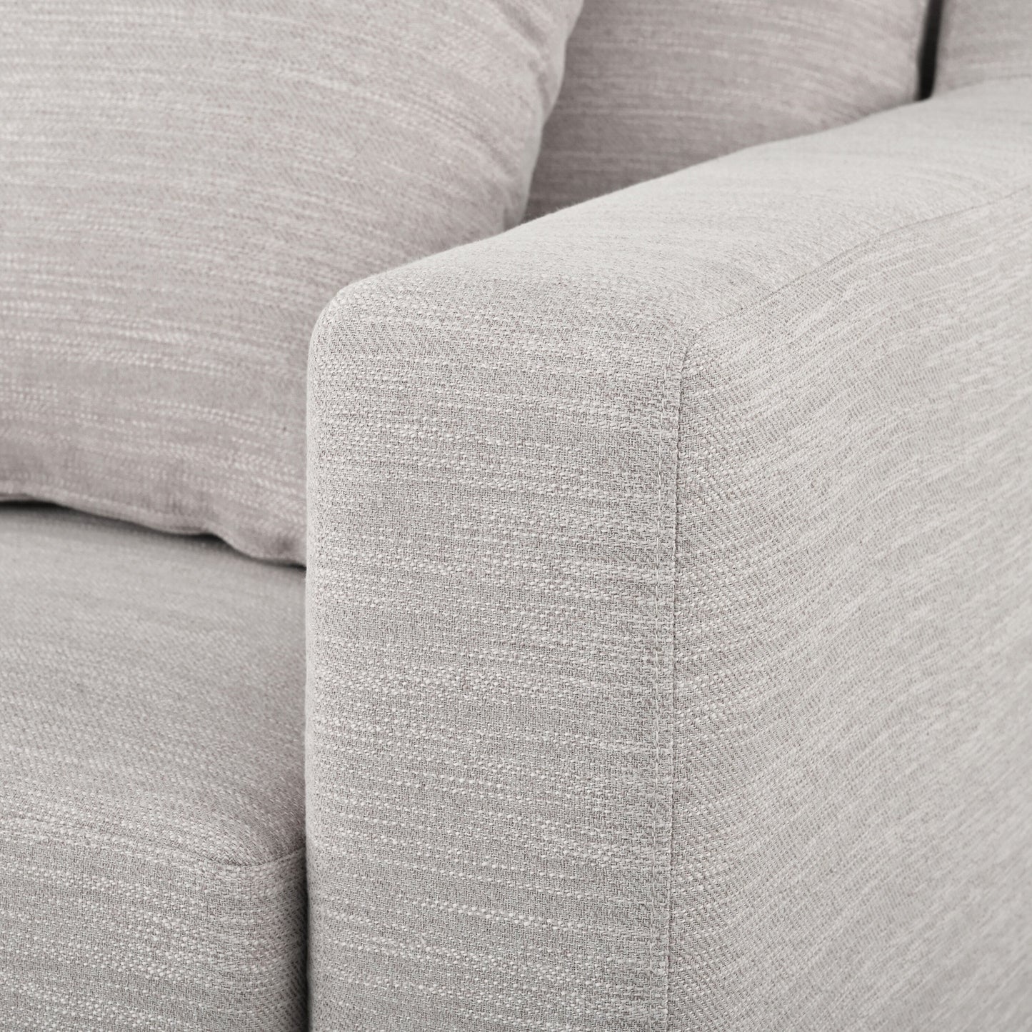 80.5 Polyester 3-Seater Sofa,Solid Wood Trim - Premium Comfort for Living Room or Study