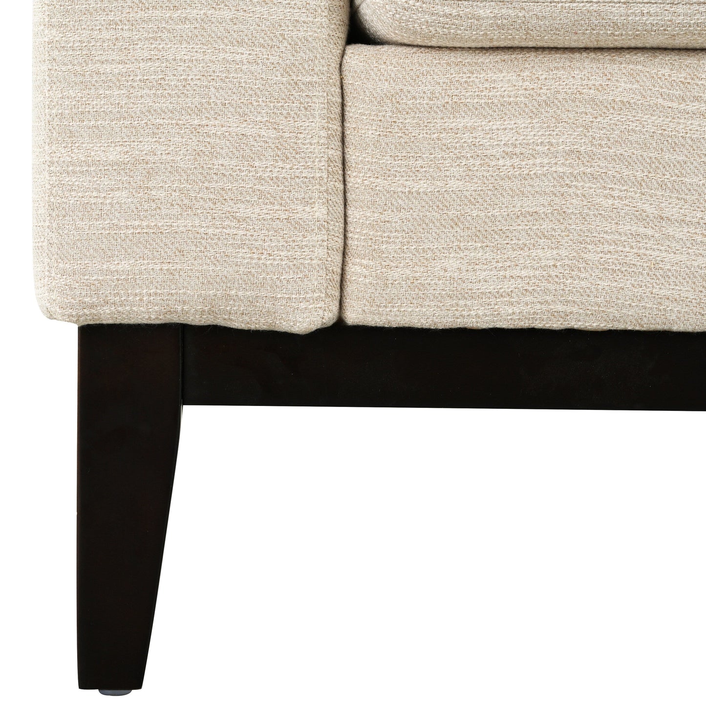80.5 Polyester 3-Seater Sofa,Solid Wood Trim - Premium Comfort for Living Room or Study