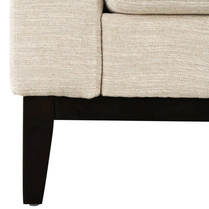 80.5 Polyester 3-Seater Sofa,Solid Wood Trim - Premium Comfort for Living Room or Study