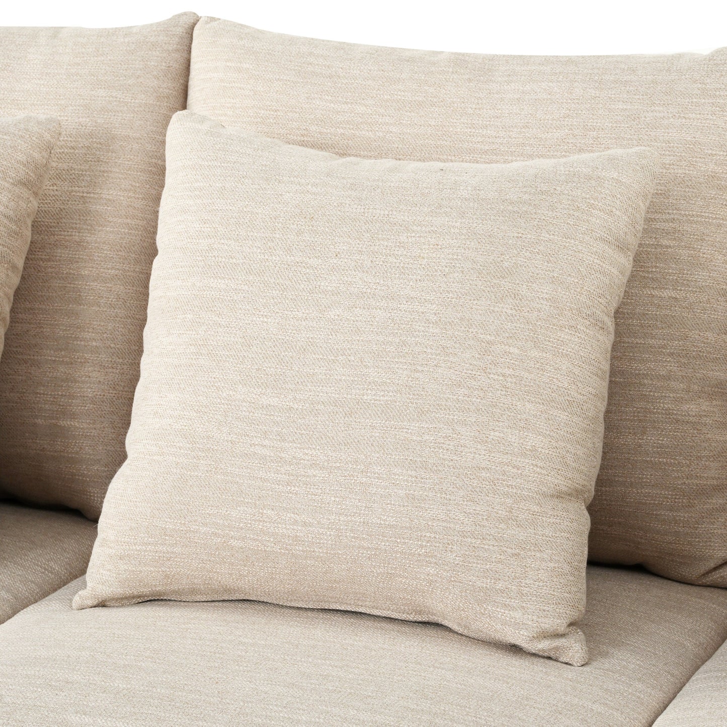 80.5 Polyester 3-Seater Sofa,Solid Wood Trim - Premium Comfort for Living Room or Study