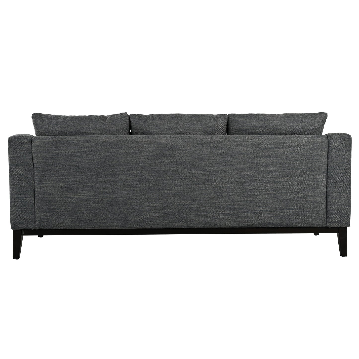 80.5 Polyester 3-Seater Sofa,Solid Wood Trim - Premium Comfort for Living Room or Study